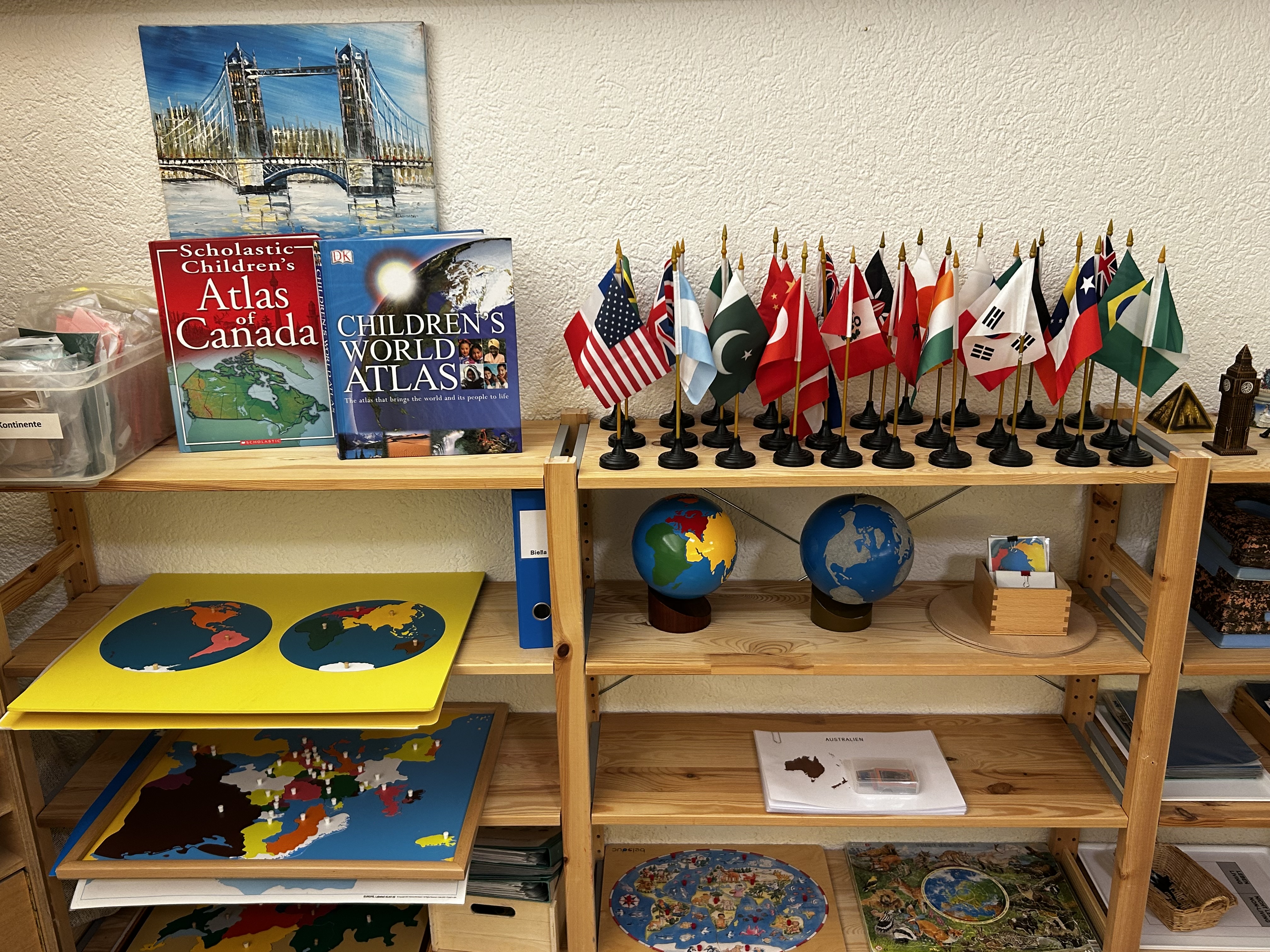 Montessori-Umgebung im Kinderhaus Bülach